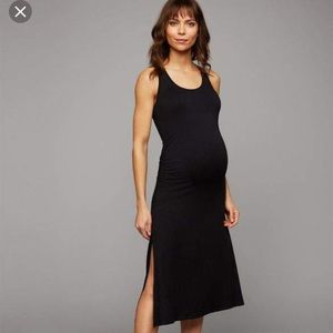 Beyond Yoga Beyond the Bump black maternity dress